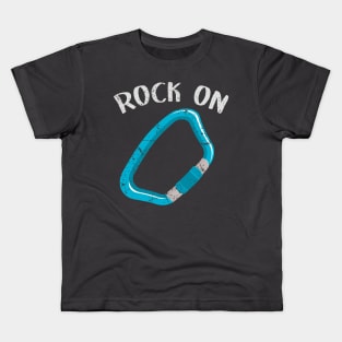 Rock on distressed logo Kids T-Shirt